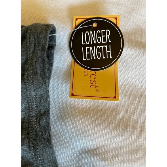 NorthCrest Essential Tank Top Grey 1X 16-18 Longer Length Womens Shirt New - Picture 7 of 12